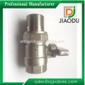 Macho e fêmea placa de latão cromado ou niquelado Dn20 3/4 polegadas CNC NPT válvula de esfera de latão de compressão com encaixe